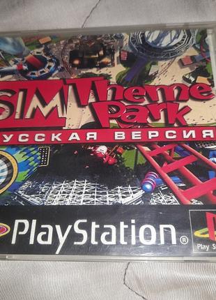 Игра Sim Theme Park ps1 PS1 Playstation 1 ps one диск PSX