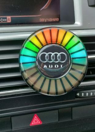 Ароматизатор в авто с еквалайзером Audi, светодиодная подсветк...