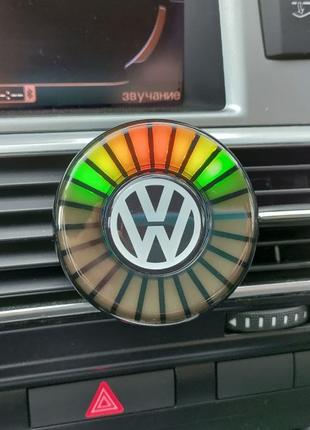 Ароматизатор в авто з еквалайзером Volkswagen, світлодіодне пі...