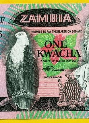 Замбія - Замбия 1 квача 1988 UNC №425