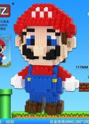 Конструктор 3D 5030 в виде персонажа "Super Mario” Луиджи, 130...