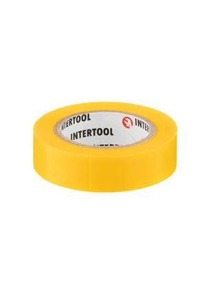 Лента изоляционная Intertool - 10 м x 17 x 0,15 мм желтая 10 шт.