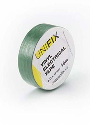 Лента изоляционная Unifix - 18 x 0,17 мм x 10 м зеленая 10 шт.