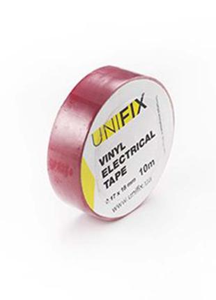 Лента изоляционная Unifix - 18 x 0,17 мм x 20 м красная 10 шт.