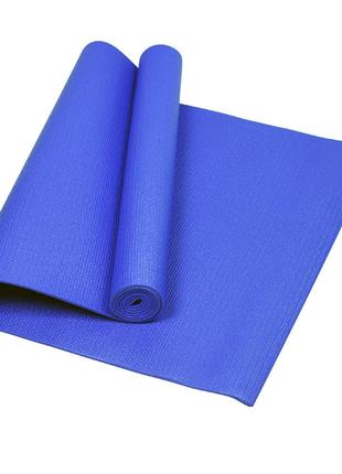 Йога-мат (килимок для йоги) с чохлом Newt PVC GR 5 мм синій NE...