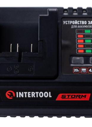 Зарядное устройство для аккумулятора Intertool - 20В x 4Ач Li-...
