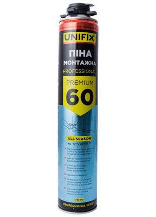 Пена монтажная Unifix - 750 мл x 60 л PRO