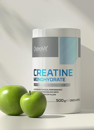Креатин OstroVit Creatine Monohydrate, 500 грамм Зеленое яблоко