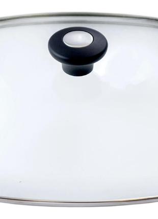 Крышка стеклянная Kamille - 280 x 280 мм черная