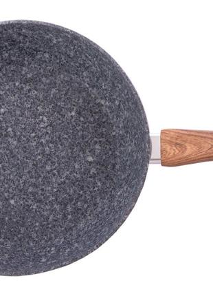 Сковорода антипригарна Kamille — 280 мм Granite глибока