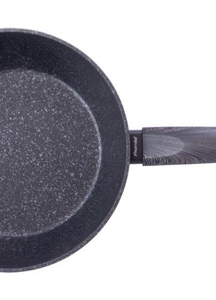 Сковорода антипригарна Kamille — 240 мм Black Marble глибока