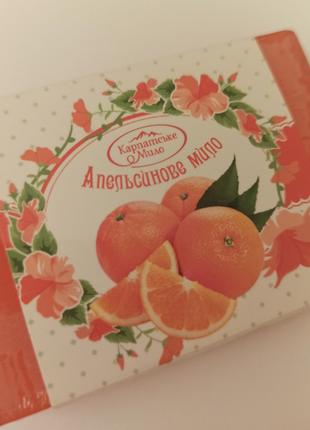 Карпатское мыло ручной работы Апельсиновое HAND MADE 50 гр.