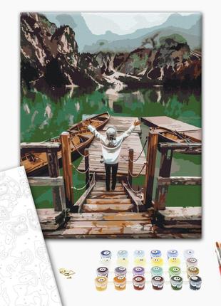 Картина по номерам "Путешественница на озере Брайес", "BS52566...
