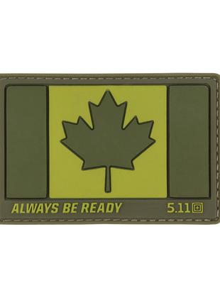 Нашивка 5.11 Tactical Canada Flag PatchSage Green