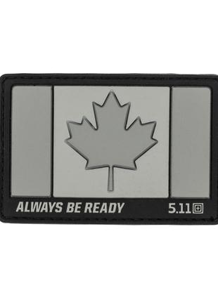 Нашивка 5.11 Tactical Canada Flag PatchCharcoal