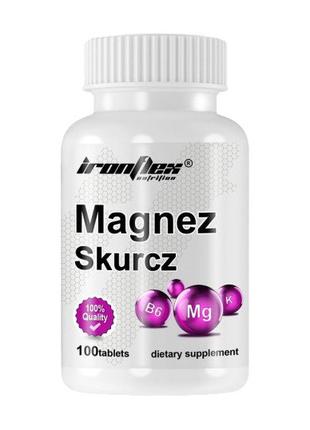 Магній, калій та вітамін В6 IronFlex Magnez Skurcz 100 tabs