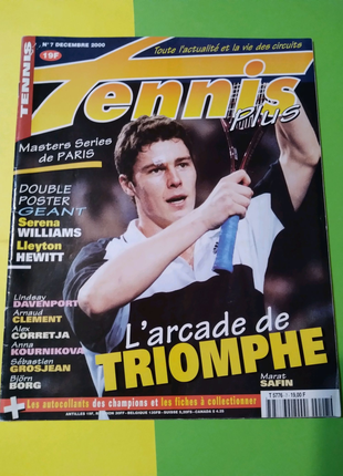 Журнал TENNIS Plus  N7 (12.2000р.)французькою, Франція.