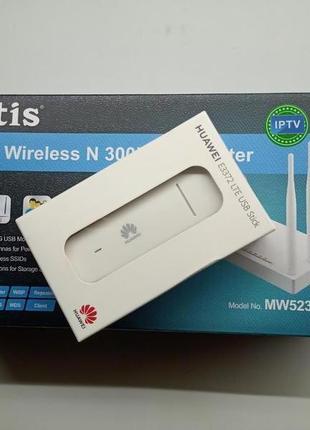 Комплект WiFi роутер Netis MW5230 + LTE модем Huawei E3372