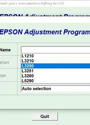 Сброс памперса в Epson L3256