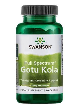 Готу кола Swanson Gotu Kola 435 mg, 60 капсул