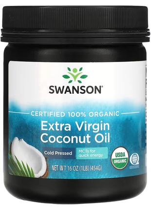 Кокосовое масло Swanson Coconut Oil Extra Virgin 100% Organic,...