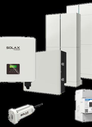 Комплект Solax 6.3: Трехфазный гибридный инвертор на 12 кВт, с...