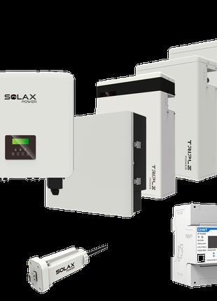 Комплект Solax 2.3: Трехфазный гибридный инвертор на 12 кВт, с...