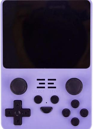 Фиолетовая портативная игровая консоль Powkiddy RGB20S