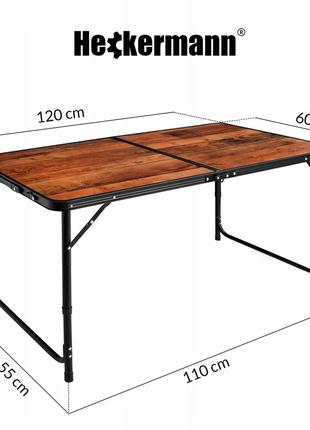 Садовый стол раскладной со стульями Heckermann 120×60см, Стол ...