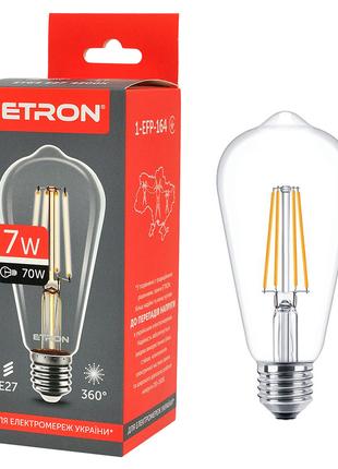 Світлодіодна філаментна лампа ETRON Filament ST64 7W E27 4200K...