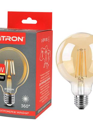 Светодиодная филаментная лампа ETRON Filament G95 10W E27 2700...