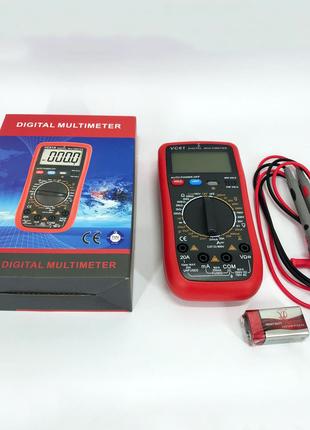 Тестер для электрика Digital VC61 | Мультиметр амперметр | Тес...