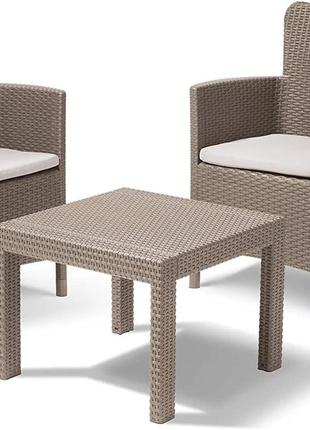Набір пластикових садових меблів (два крісла + столик) Keter S...