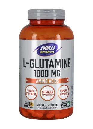 Глютамин NOW FOODS L-GLUTAMINE 1000 mg 240 VCAPS