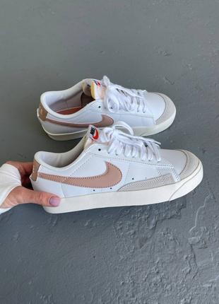 Жіночі кросівки Nike Blazer Low White/Pink