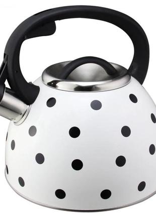Чайник кухонный 2.5 литра со свистком для всех типов плит UNIQ...