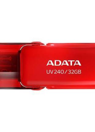 USB флеш накопитель ADATA 32GB UV240 Red USB 2.0 (AUV240-32G-RRD)