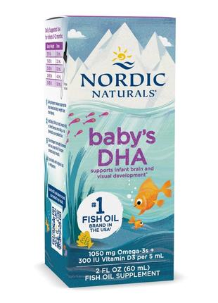 Жирные кислоты Nordic Naturals Baby's DHA, 60 мл