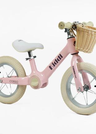Велобег Corso Kiddy магниевый, колесо 12" надувные, подставка ...