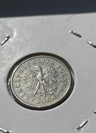 Монета Польща 10 грошів, 2004 року