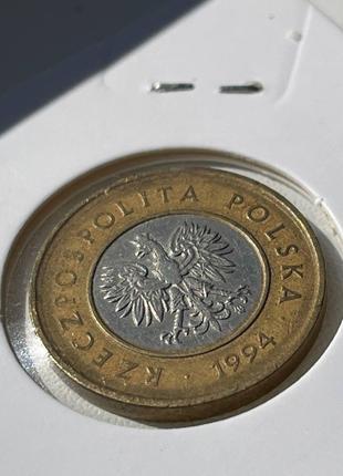 Монета Польща 2 злотих, 1994 року