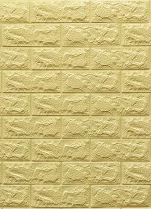 Самоклеющиеся 3d панели для стен под желто-песочный кирпич 700...