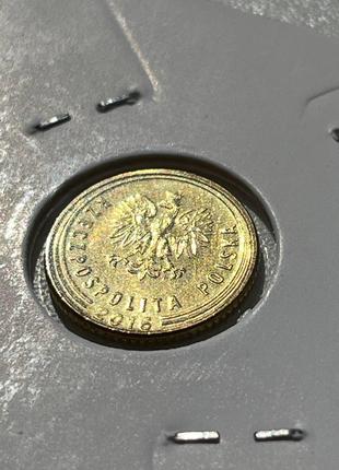 Монета Польща 1 грош, 2016 року
