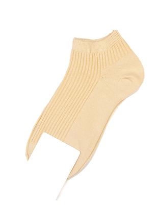 Желтые хлопковые носки в рубчик, размер 36-41