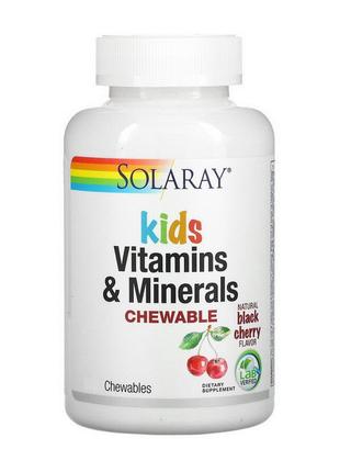 Kids Vitamins & Minerals (60 chewables, black cherry) 18+