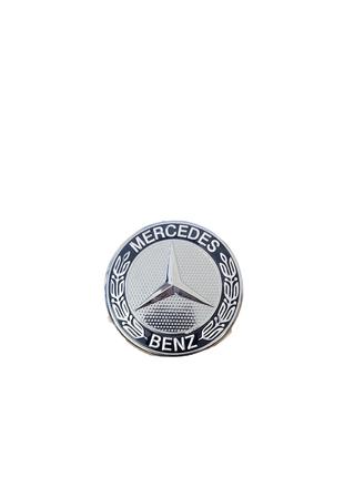 Эмблема на капот прицел Mercedes 75 мм на 2 направляющих УЦЕНКА!