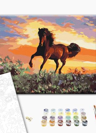Картина по номерам "Лошадь", "BS6943", 40x50 см