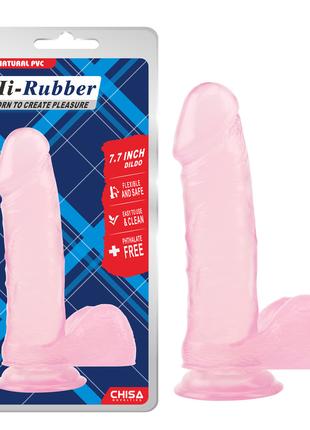 Фалоімітатор - Hi-Rubber 7.7" Dildo Pink 18+