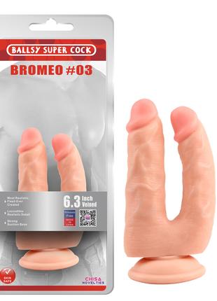 Подвійний фалоімітатор - Ballsy Super Cock Bromeo #03 18+
