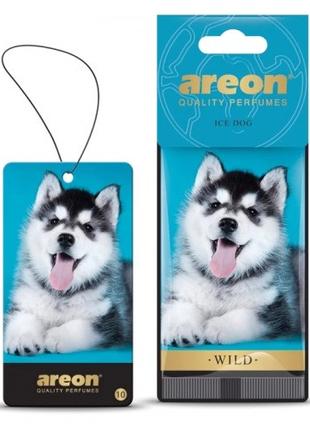 Освежитель воздуха AREON сухой листик Wild Ice Dog (AW10)